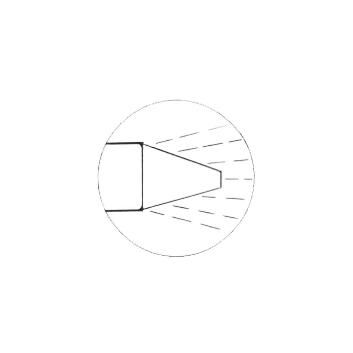 Candelabro gran angular 23G, sin trócar, compatible con Geuder megaTRON, desechable