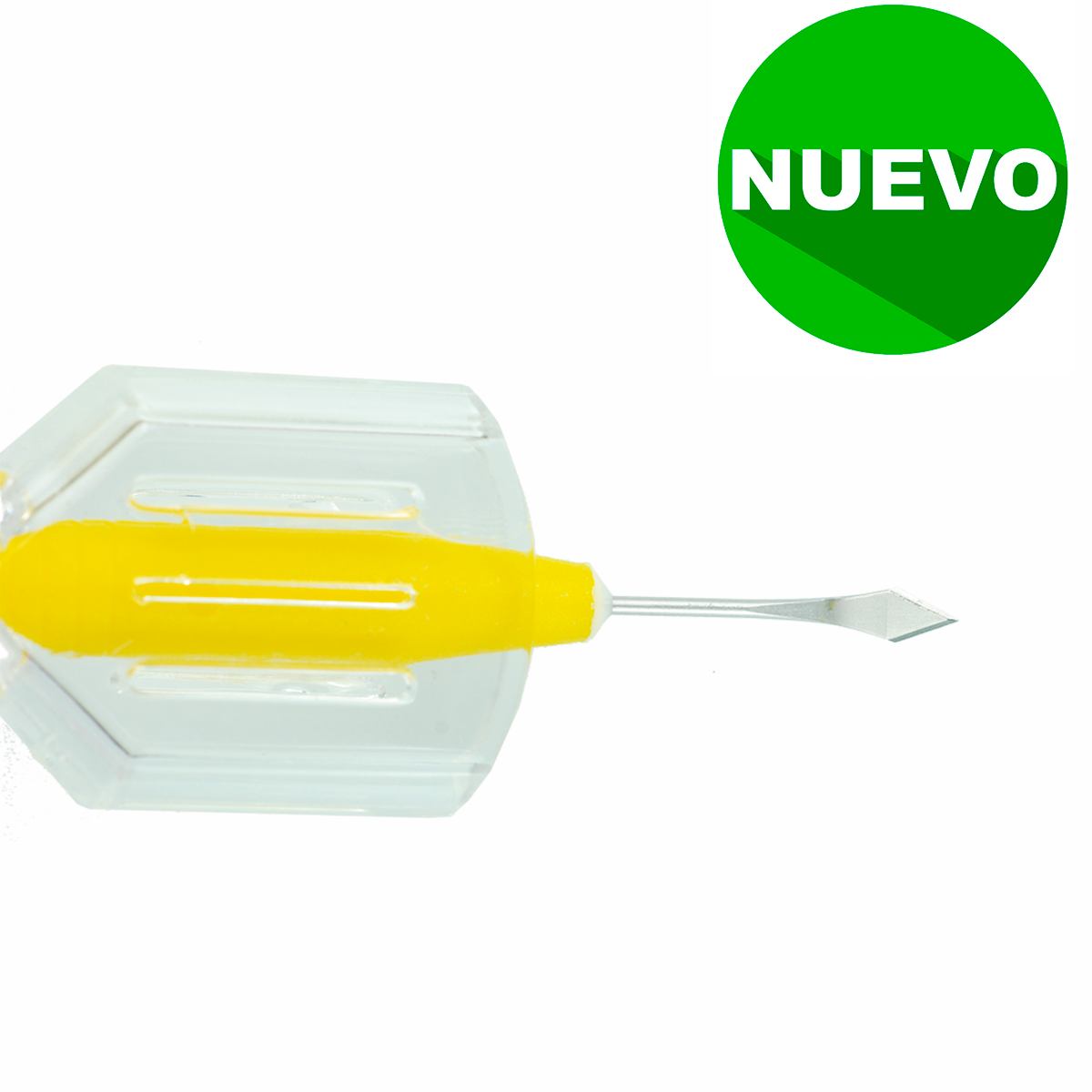 Cuchillete corte Faco 3.00 mm, angulado con bisel arriba, protección de hoja, desechable