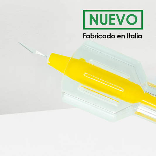 Cuchillete paracentesis 15, protección de hoja, desechable