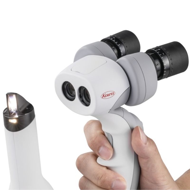 Lámpara de Hendidura Portátil Blanca SL-19, Luz LED Regulable, KOWA