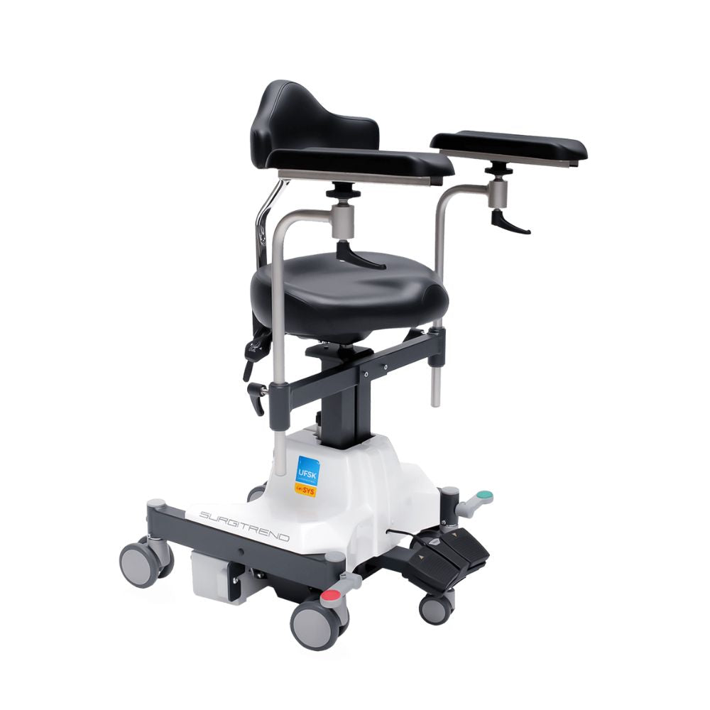 Sillón para cirujano, eléctrico, línea Performance, con descansabrazos y asiento comfortable, UFSK