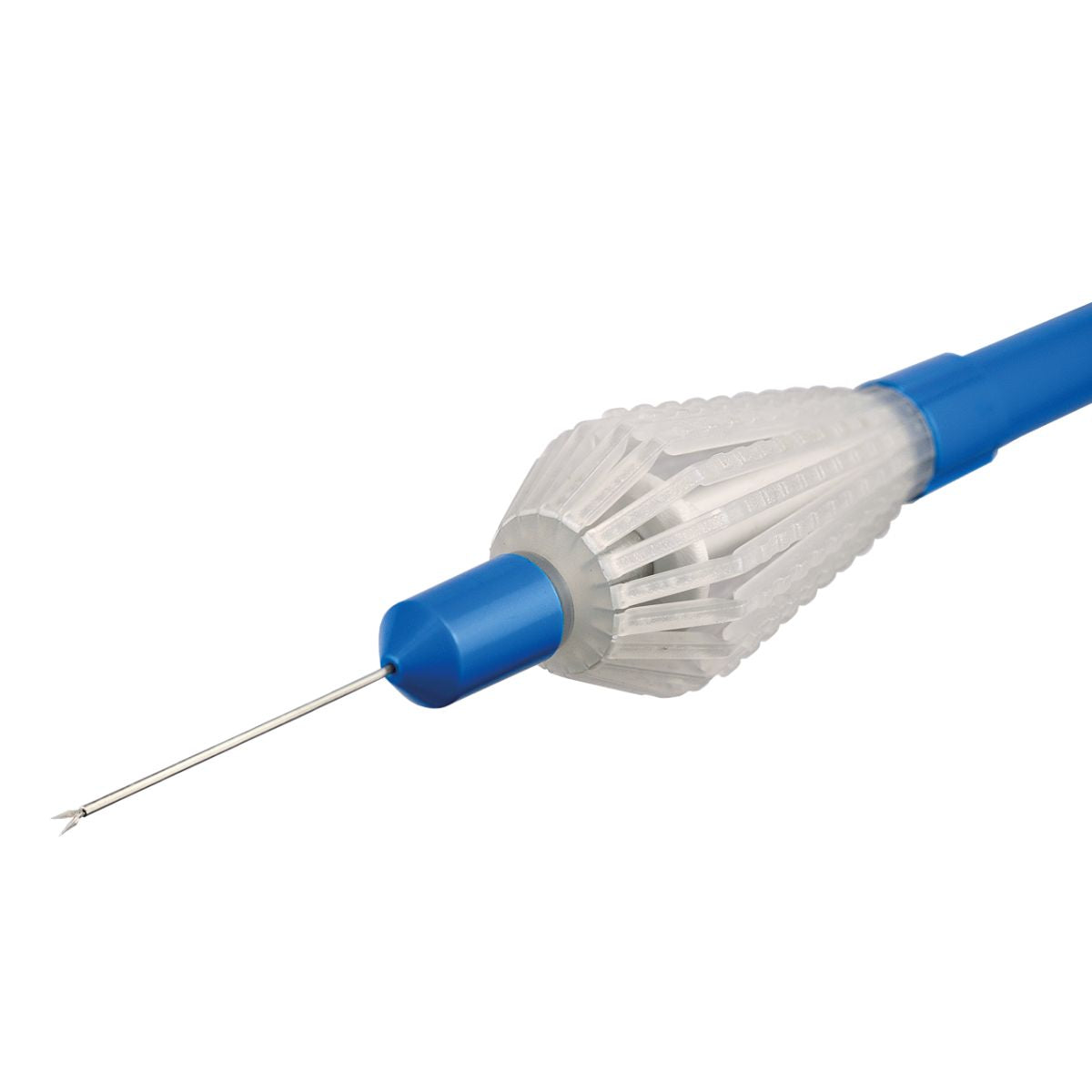 Tijera retinal retráctil recta 25G, desechable
