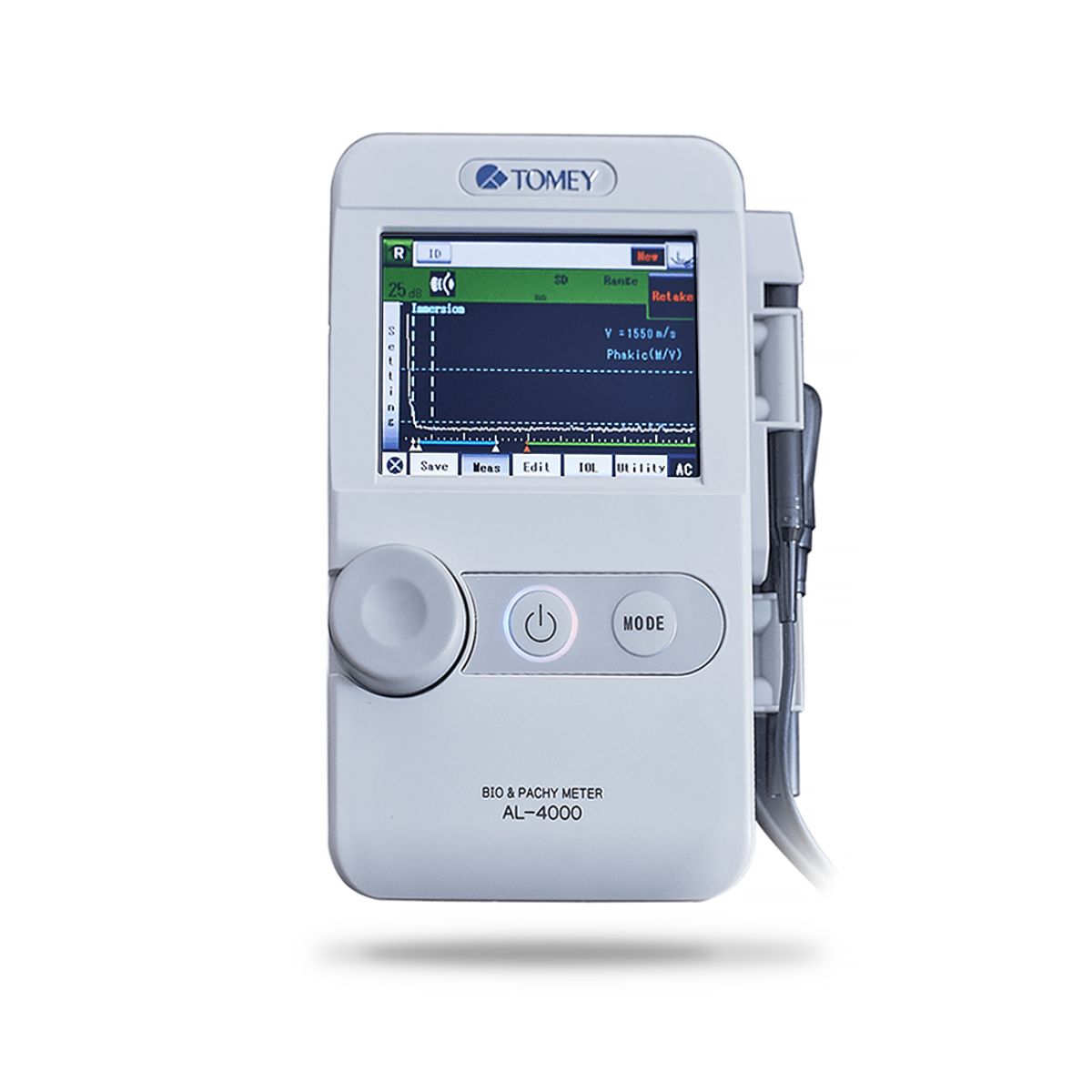 Ultrasonido Ocular modo A para Biometría y Paquimetría, TOMEY