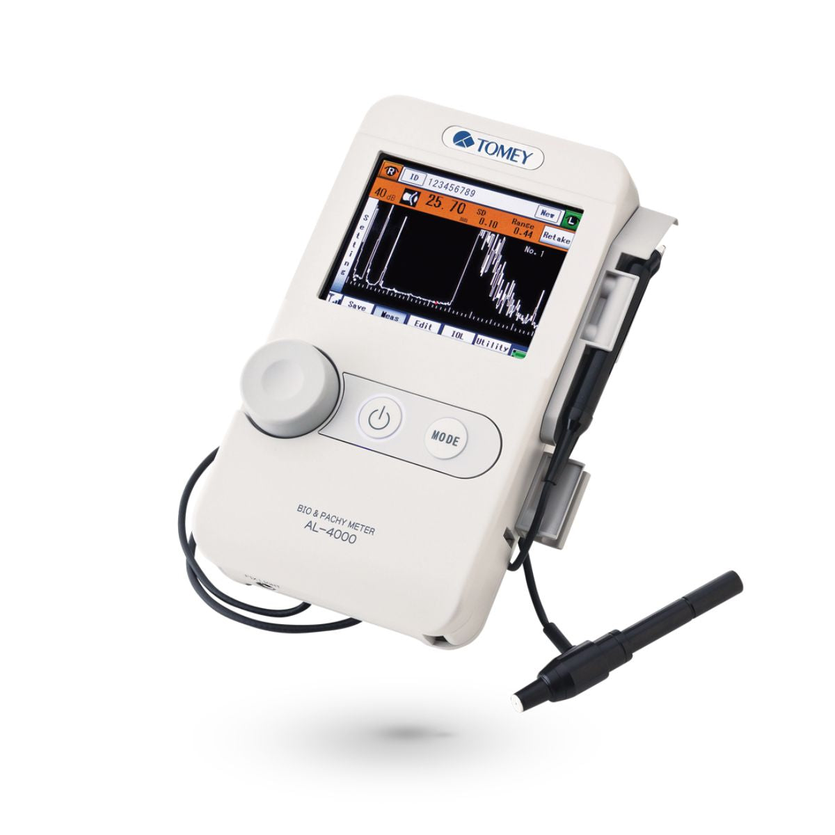 Ultrasonido Ocular modo A para Biometría y Paquimetría, TOMEY