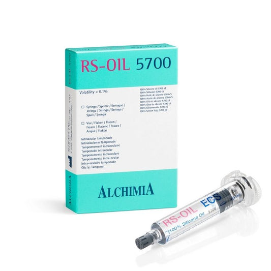 Aceite de silicón para taponamiento intraocular, RS-OIL 5700 cSt, jeringa 10 ml