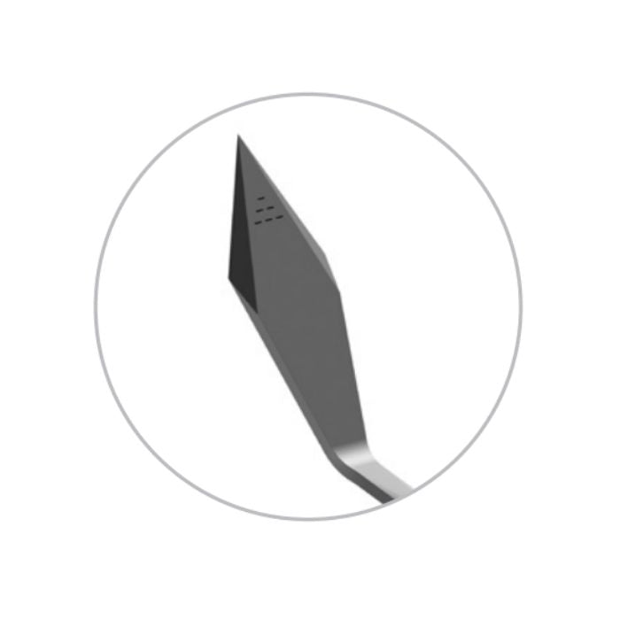 Cuchillete Cornea Clara 3.00 mm, angulado, doble bisel, desechable