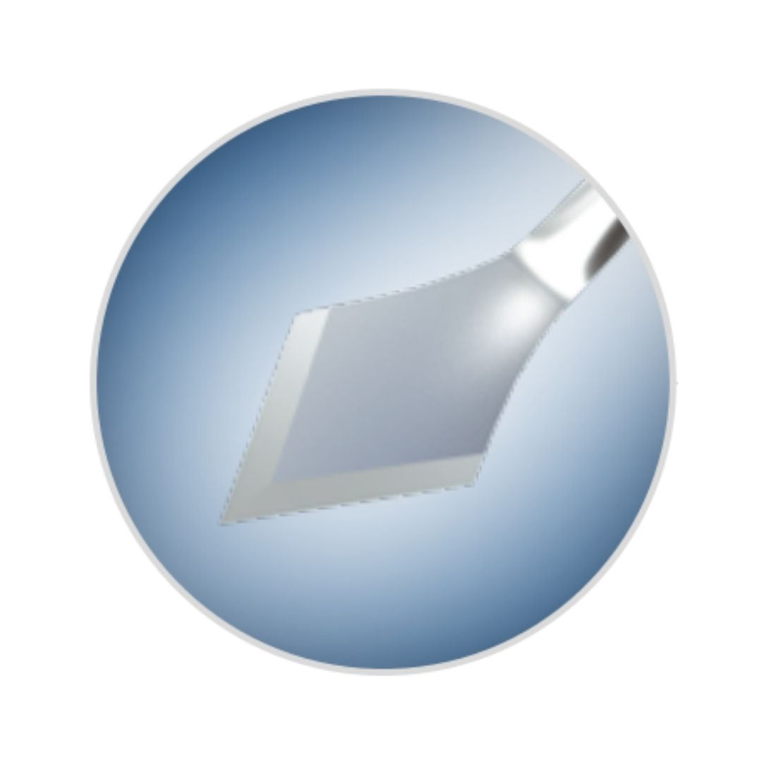 Cuchillete Corte Faco 2.2 mm, angulado, doble bisel, con PROTECT