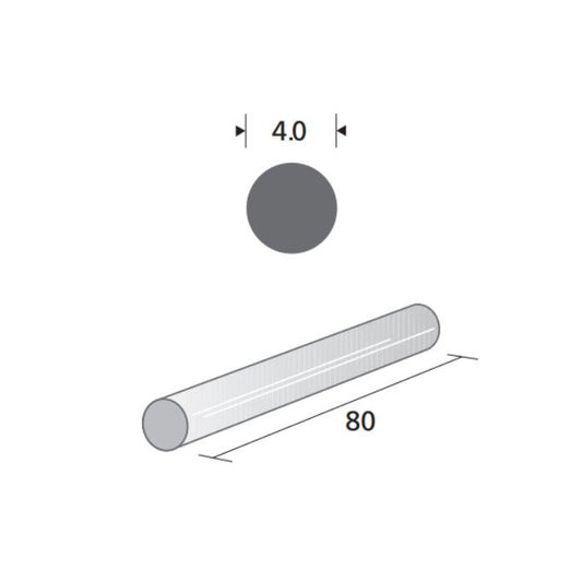 Esponja implante de silicón circular estilo 504, 4.0 mm diámetro