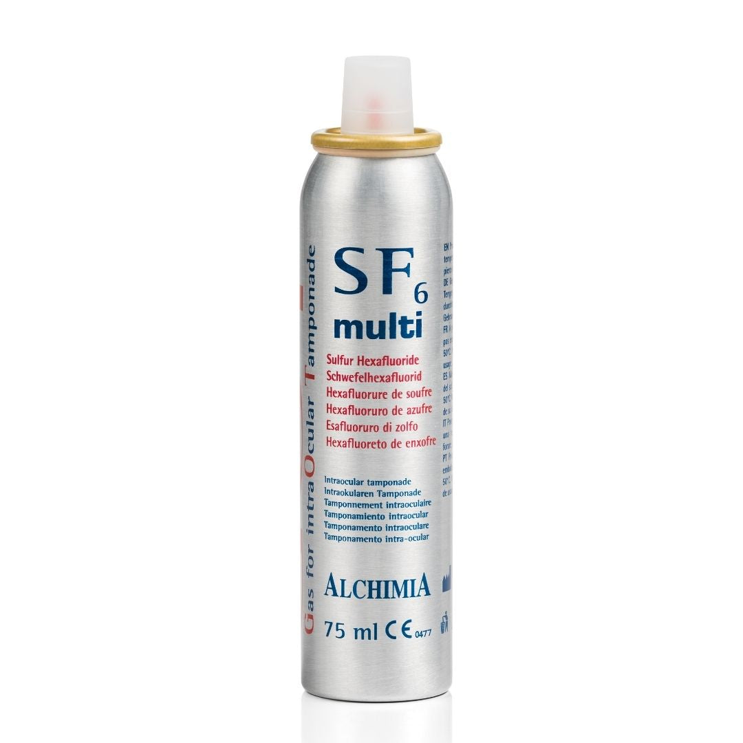 Gas Hexafluoruro de Azufre para taponamiento intraocular, GOT SF6, cilindro 75 ml