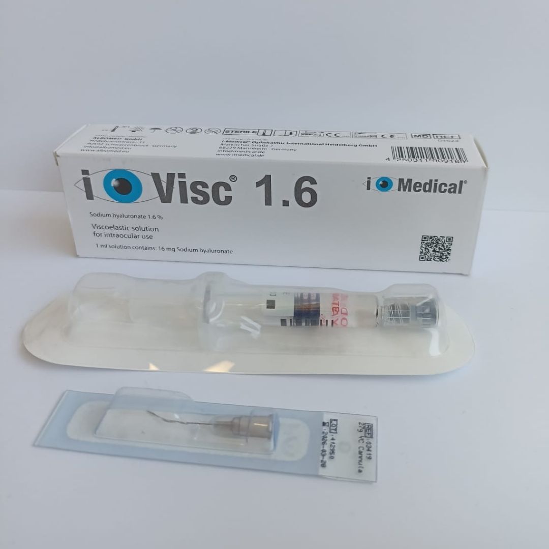 Kit de Viscoelástico, Hialuronato de Sodio I-Visc 1.6% y Cánula 27G, IMEDICAL