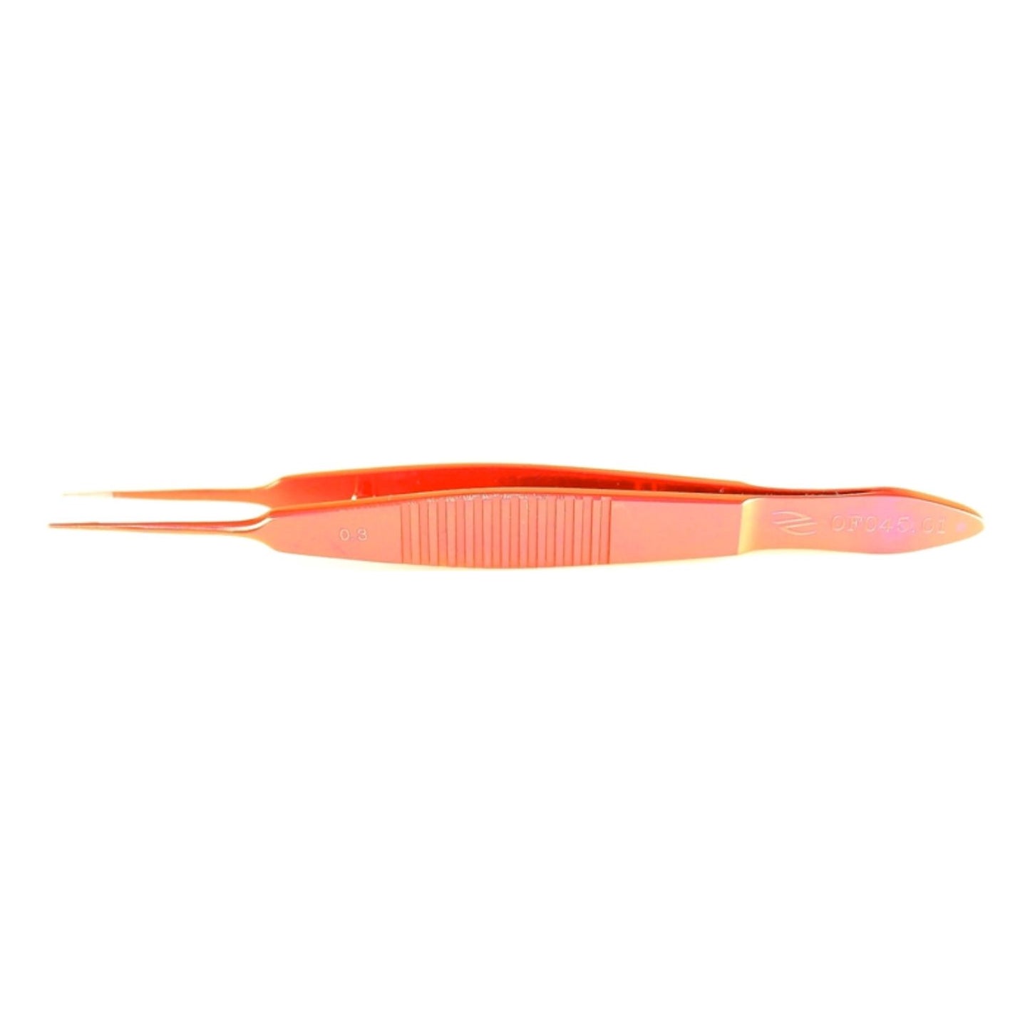 Pinza de sutura Castroviejo, recta,dientes 1x2 0.3mm, titanio