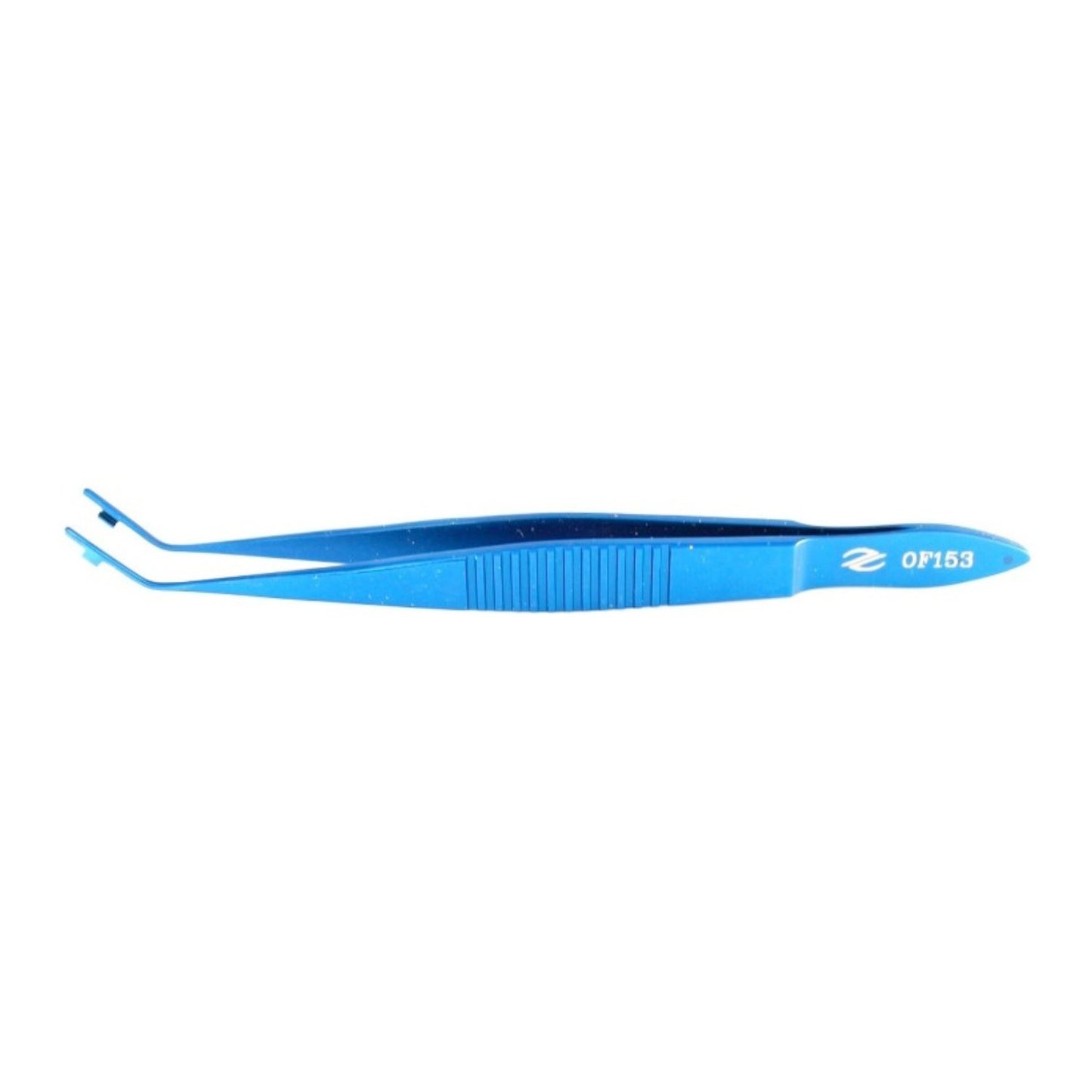 Pinza plegables para LIO Siebel, curva, 110 mm, titanio
