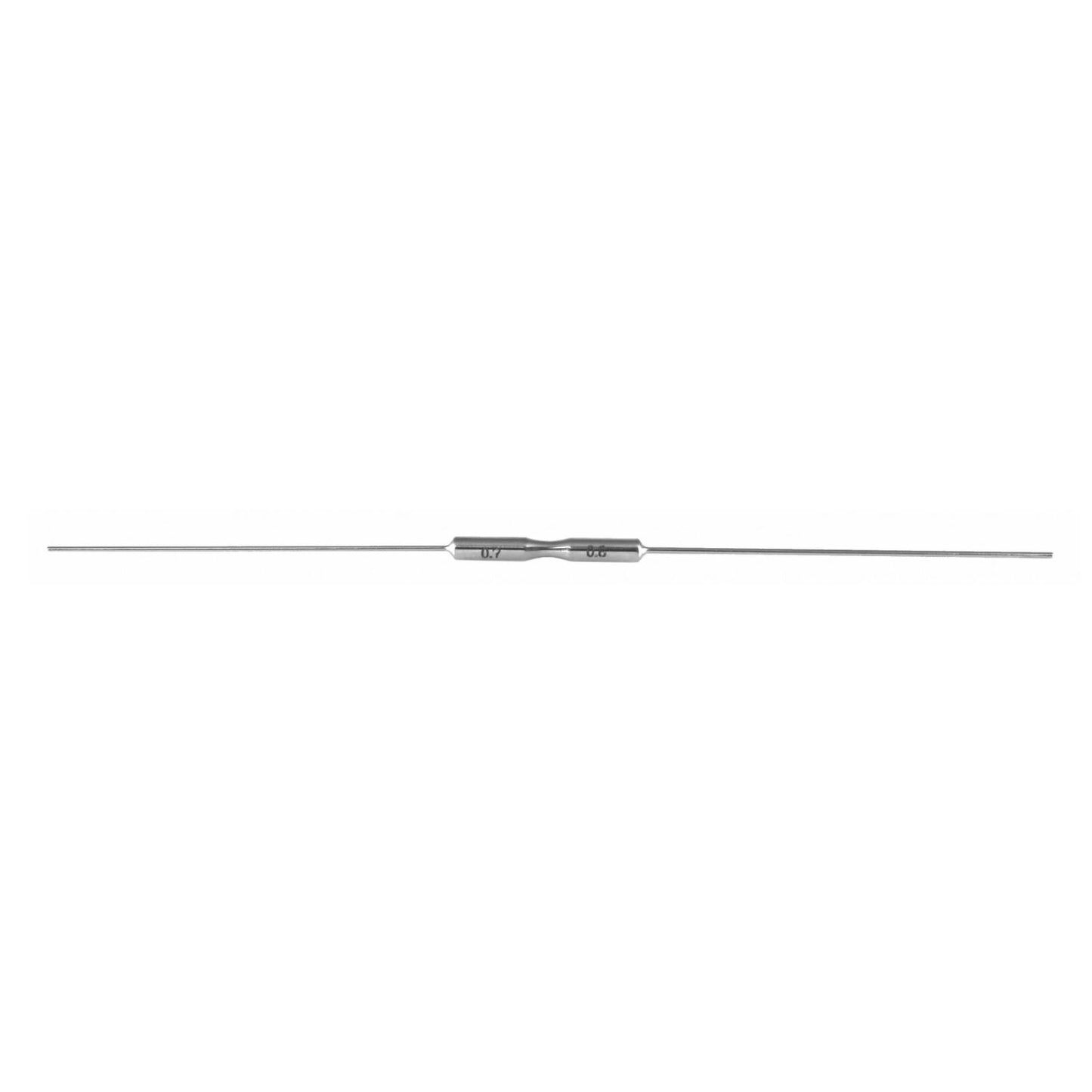 Sonda lagrimal Bowman, doble, Tamaño 00-0, acero inoxidable