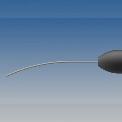Sonda láser curva, 25G, con conector SMA, en empaque estéril