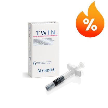 Tinte compuesto por Blulife y Azul de tripano para la tinción de la ILM Y ERM, Twin jeringa 0.7 ml