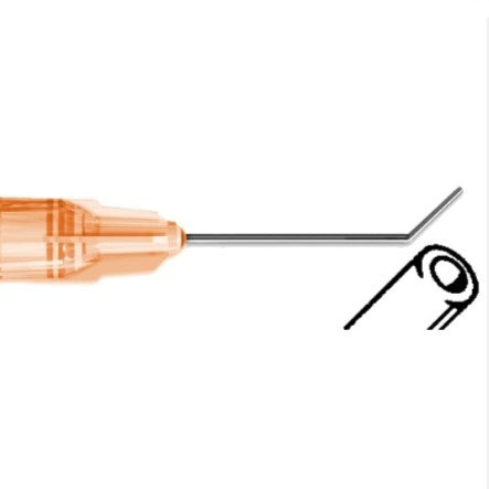 Cánula para Inyección de Viscoelástico 27G, Desechable, AKTIVE