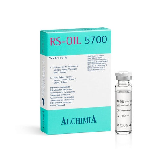 Aceite de silicón para taponamiento intraocular, RS-OIL 5700 cSt, vial 15 ml