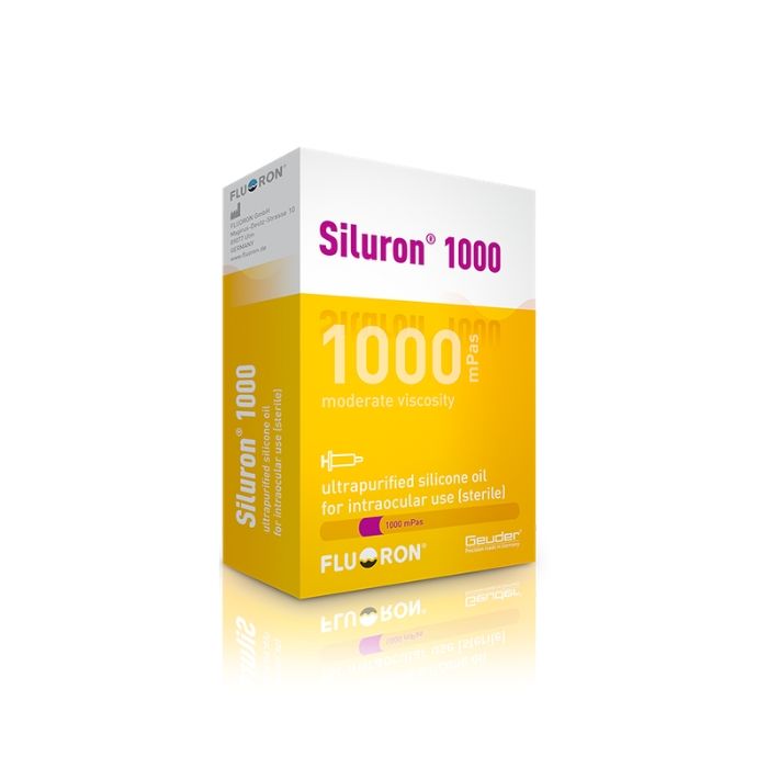 Aceite de silicón intraocular Siluron 1000 cs jeringa 10 ml