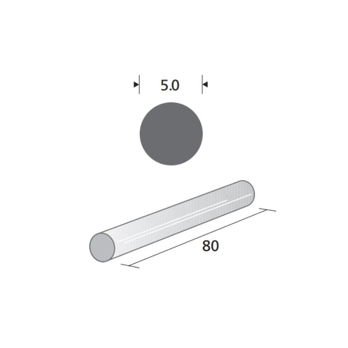 Esponja implante de silicón circular estilo 505, 5.0 mm diámetro